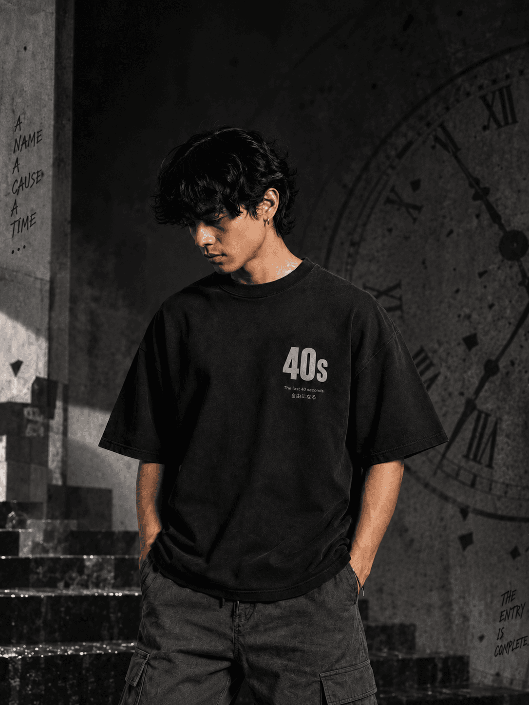 40S – The Last 40 Seconds – back view anime T-shirt