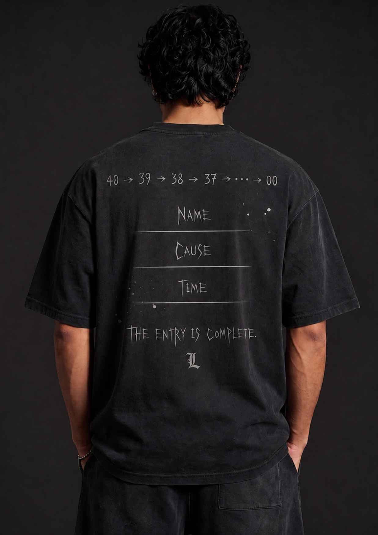 40S – The Last 40 Seconds – back view anime T-shirt