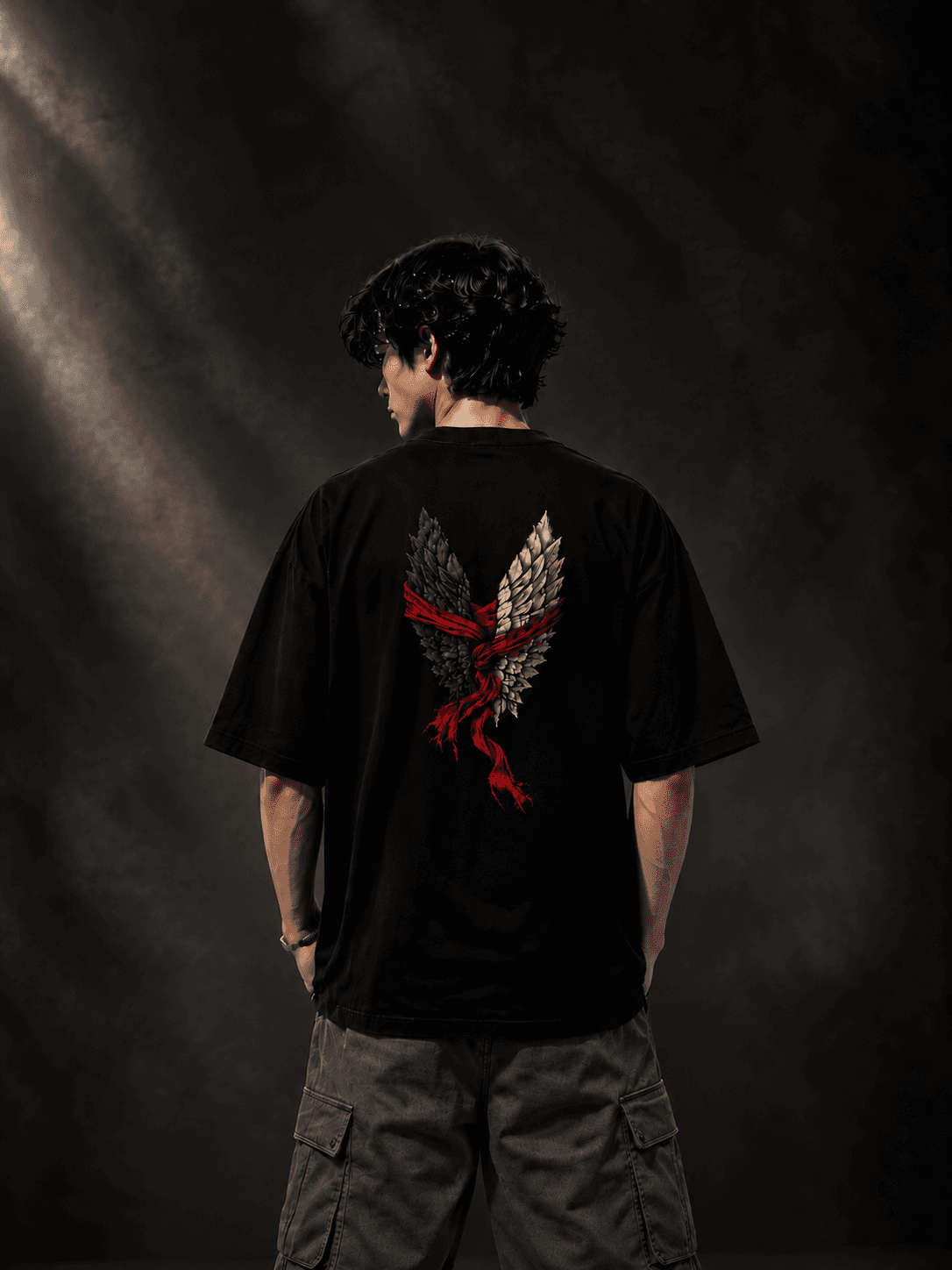 AOT : Eren X Mikasa – back view anime T-shirt